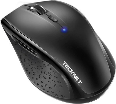 TECKNET Classic Bluetooth Maus, 4800 DPI Kabellose Maus, Kabellose Mäuse Schwarz