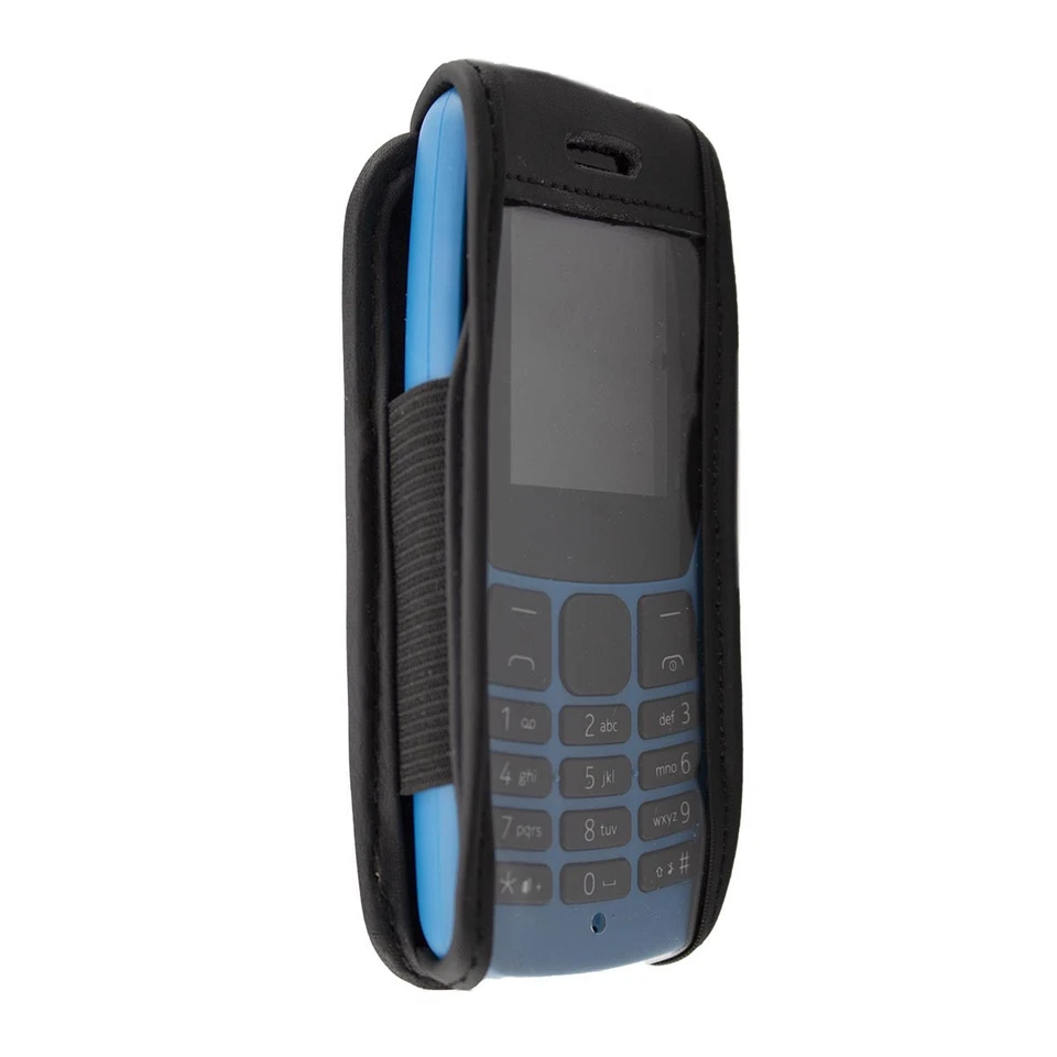 caseroxx Leather-Case with belt clip for Nokia 110 in black made of genuine leat - Image 2 of 4