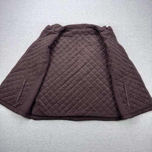 Lauren Ralph Lauren Quilted Reversible Vest Womens L Olive Green Brown Preppy - Picture 3 of 12