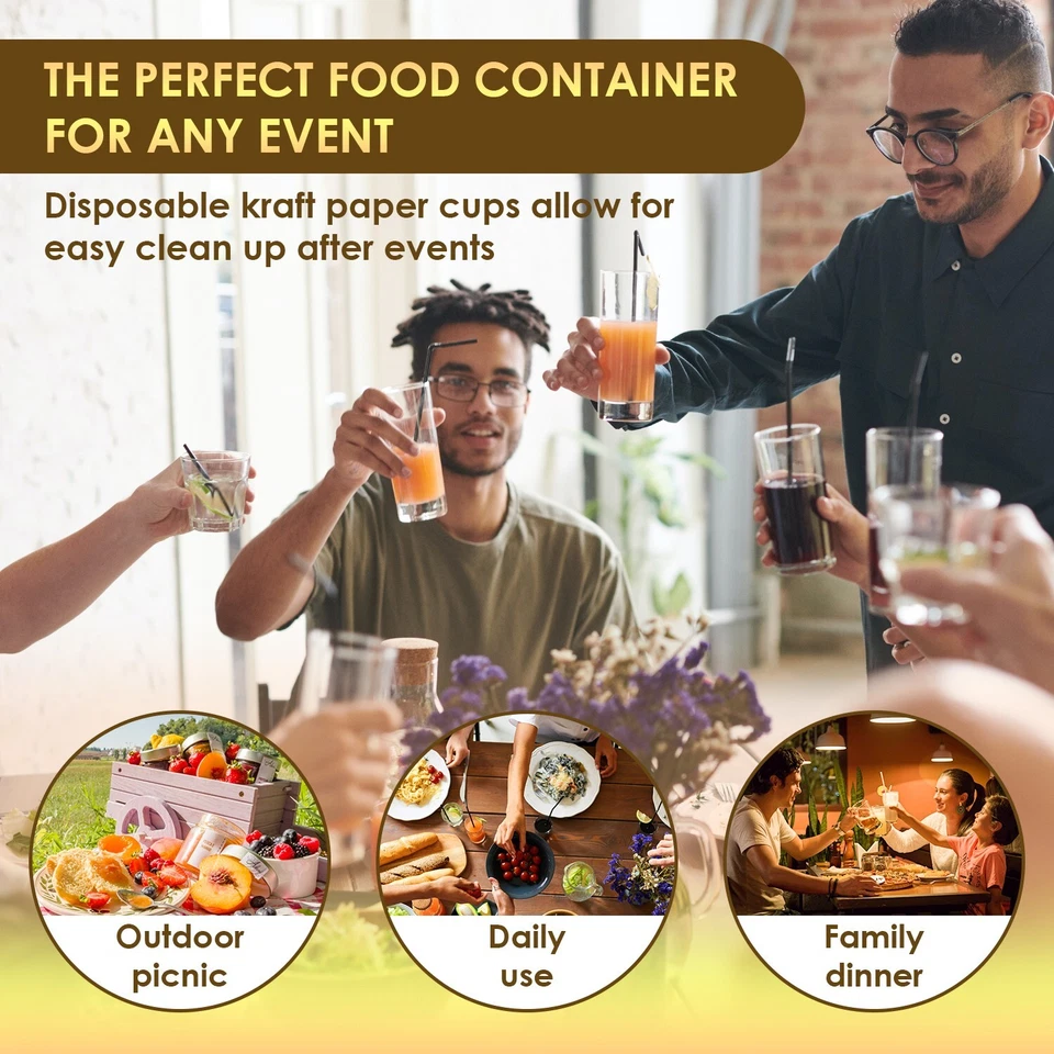 Hot Sale 50 pc French Fry Charcuterie Cup Set w/ bamboo toothpicks and OPP Bags - Image 4 of 4