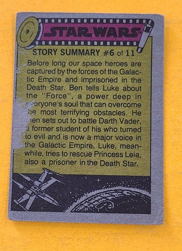 1977 TOPPS STAR WARS SERIES (1-66) YOU PICK COMPLETE YOUR SET VARIOUS CONDITIONS - Picture 95 of 239