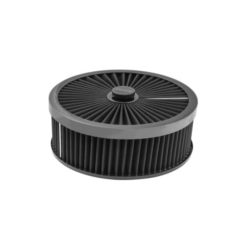 Proflow Air Filter Assembly Flow Top Round Black 9in. x 3in. Suit 5-1/8in. Flat  - Picture 1 of 1