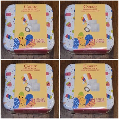 4pk NEW CareUs First Aid Kit Welly Dupe!!  21 Piece Kit! Ice Cream Design!