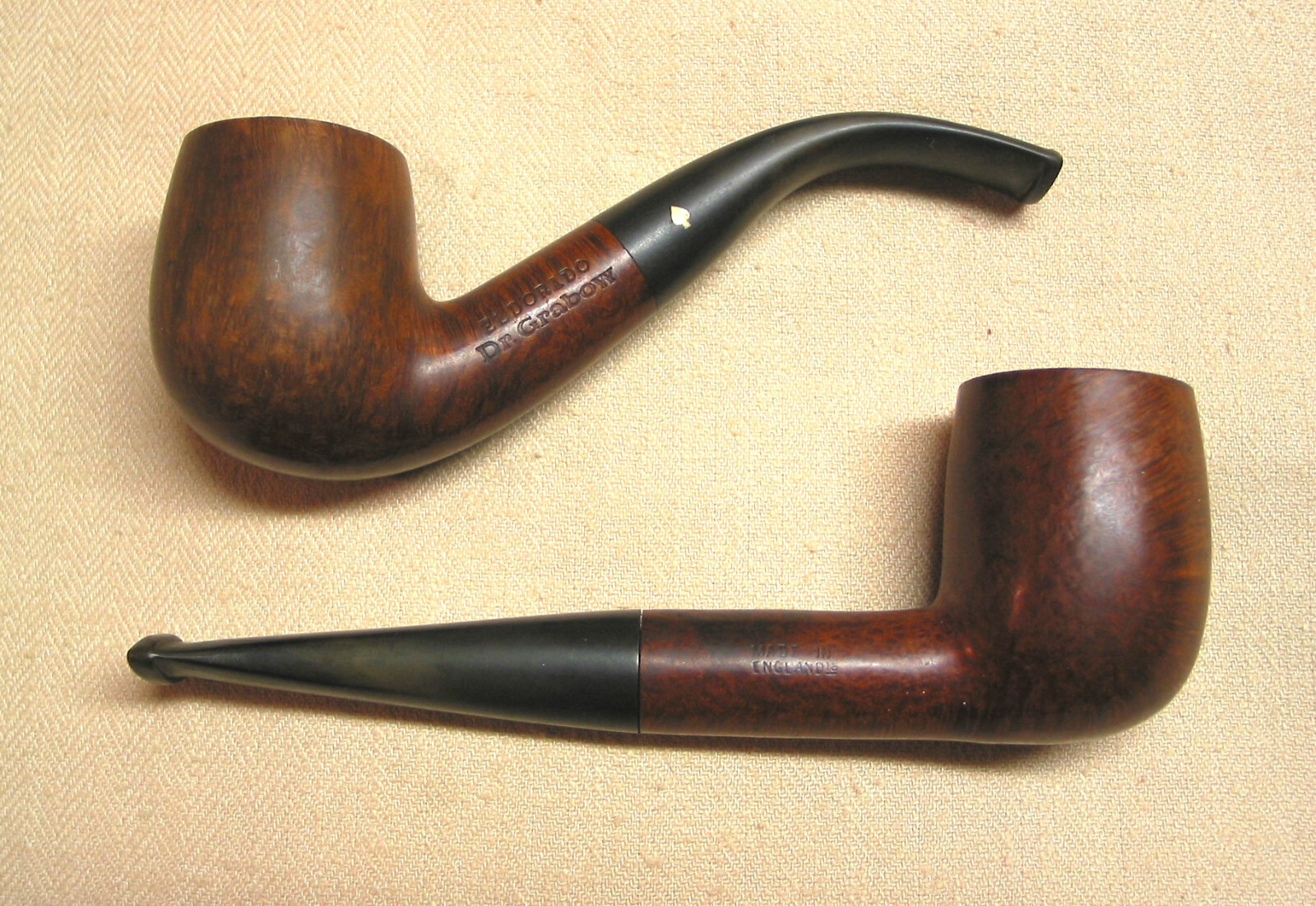 VINTAGE ESTATE SMOKING PIPES pair Dr. Grabow & Dunhill eBay