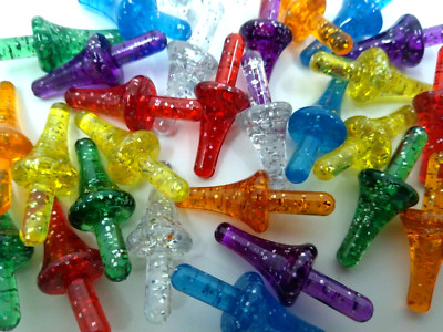 28 Large  Astro Rocket Lights Bulbs with Glitter for Ceramic Christmas Tree