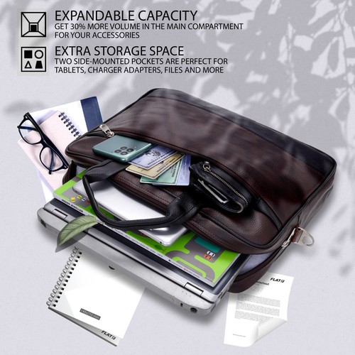 KENNERY PURSEIFY Label Black handbag / laptop bag / office bag / travel bag - Picture 7 of 12