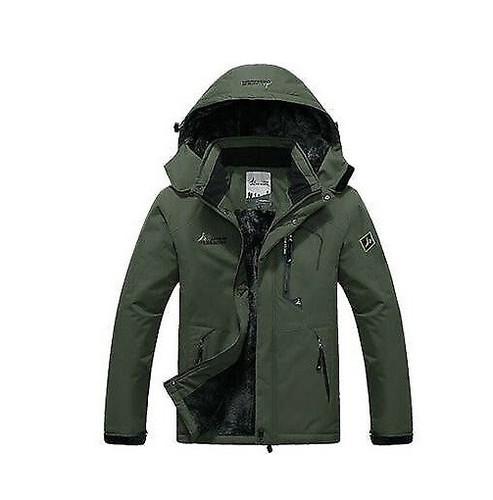 Men's Waterproof Winter Jacket Warm Winter Coat Outdoor Ski Snow Hooded Jacket - Picture 25 of 38