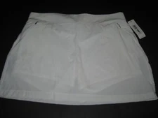 $59.50 CALVIN KLEIN PERFORMANCE SKORT WHITE WOMEN'S SIZE L NWT