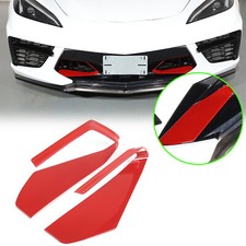 Abs Red Car Front Grill Lower Trim Accessories Cover For Corvette C8 Z51 2020-24 Abs Red Car Front Grill Lower Trim Accessories Cover For Corvette C8 Z51 2020-24