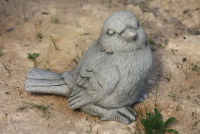TIERFIGUR VOGEL patiniert aus STEINGUSS FIGUR TIER TIERE DEKO NEU VÖGEL DE-86 - Bild 1 von 4