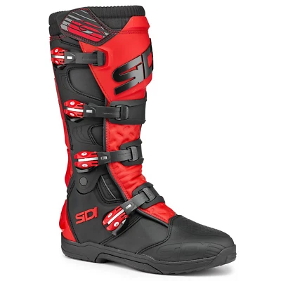Sidi X-Power SC Motorcycle Boots (CE) - Black/Red
