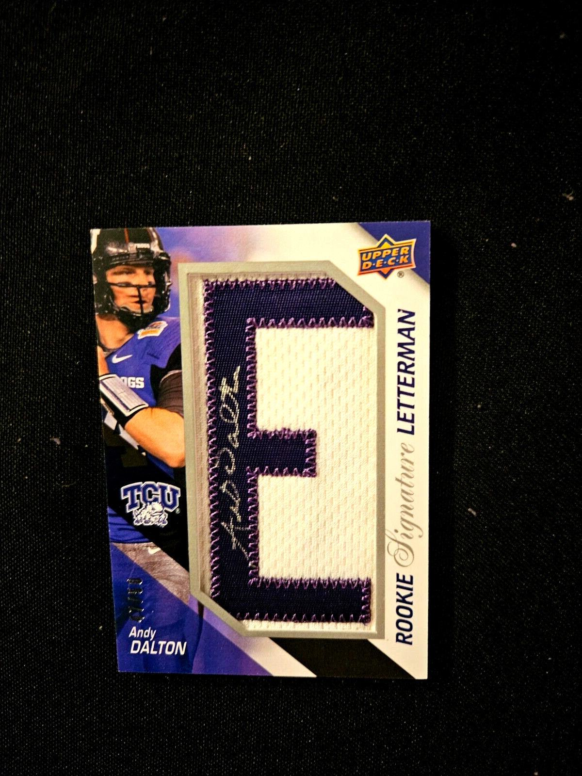 Andy Dalton Upper Deck Rookie Letterman Autograph #RSLAD Base