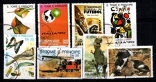 Sao Tomé-et-Principe 1989-1995 Oblitéré 100% Animaux, Faune, Football, Coupe du