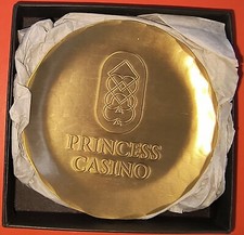 PRINCESS CRUISES/ PRINCESS CASINO BRONZE 4.5 IN. / CASINO MEDALLION/ 2PC BOX SET