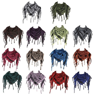 Muslims Arab Keffiyeh Shemagh Headscarf Arabian Neck Scarf Neckwrap