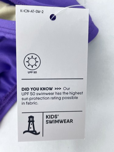 Fondos de bikini Lands' End talla 4 púrpura liso Fiesta para niñas - Imagen 4 de 4
