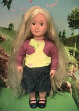 Our Generation 18 inch Hair Play Doll with Blonde "Growing" Hair