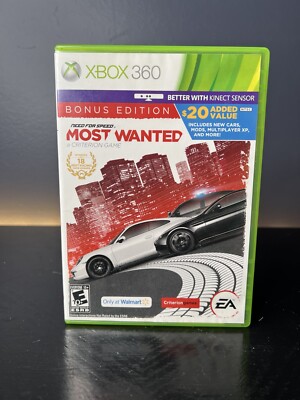Need for Speed Most Wanted (Xbox 360) - Bonus Walmart Edition -