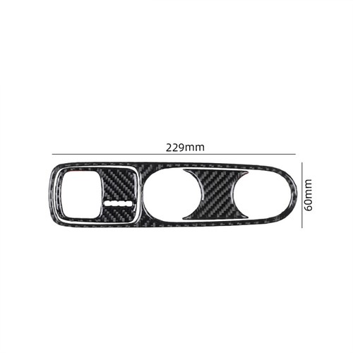 For Mercedes Benz Smart 2011-15 Carbon Fiber Console Gear Shift Panel Cover 3Pcs - Picture 3 of 10