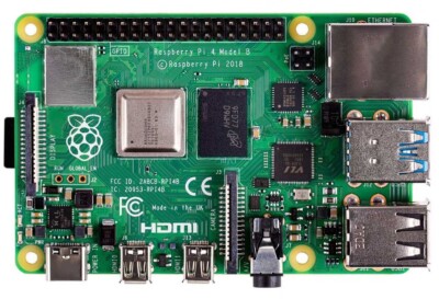 Raspberry Pi 4 Model B, 4GB SDRAM, Quad Core 64-Bit Computer w