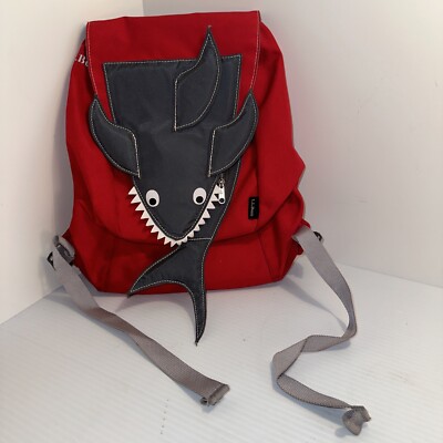 LL BEAN SHARK TODDLER LUNCH BAG RED BACKPACK Hiking