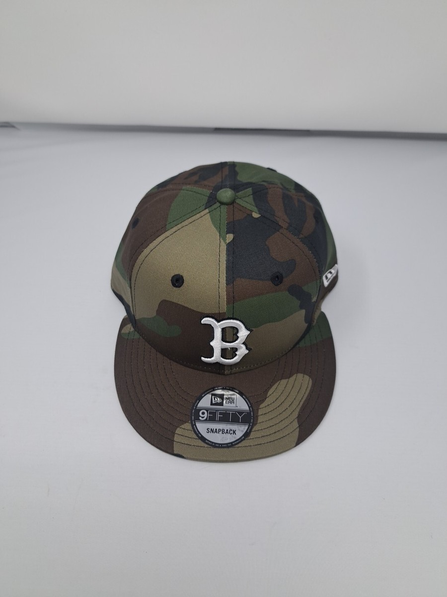 Boston Red Sox New Era Camo 9Fifty Genuine MLB Snapback Adjustable Hat Cap