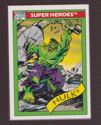 1990 Marvel Comics Universe Series 1 Super Heroes THE HULK Card 3