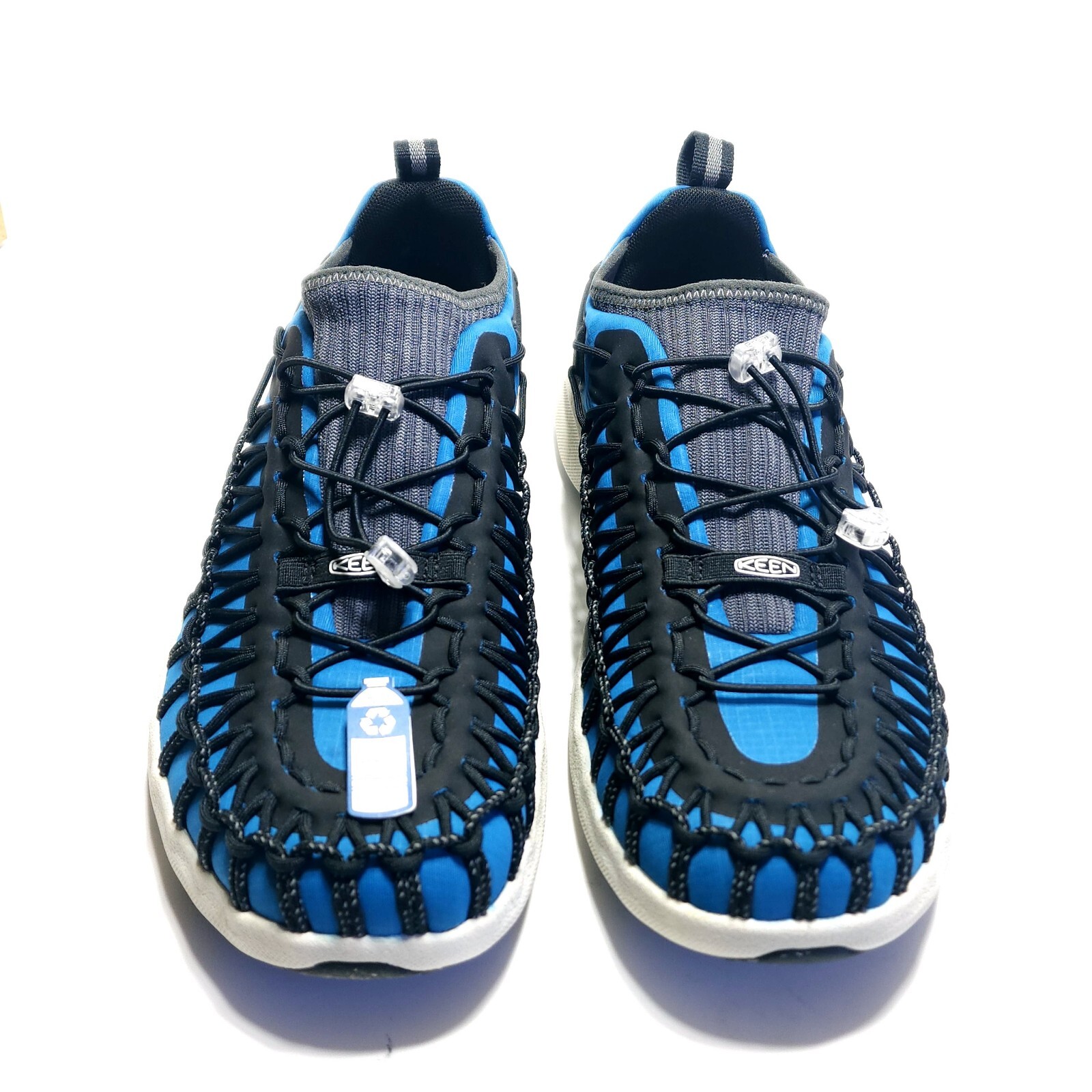 Nuovi sandali ibridi sportivi KEEN uomo taglia 11 5 Mykonos blu nero UNEEK nuovi con scatola