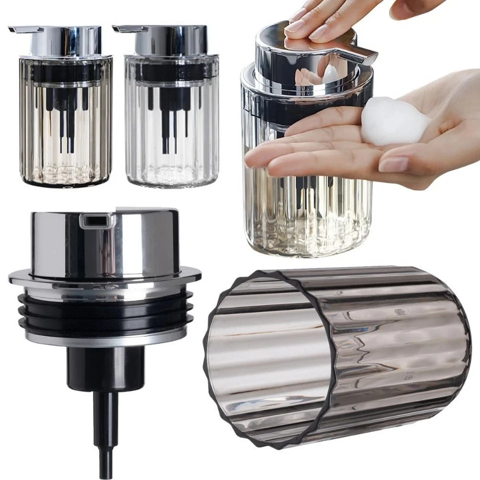 Foam Pump Jar Foaming Soap Dispenser Hand Refillable Push-type Pump Bottle - image 2 of 4