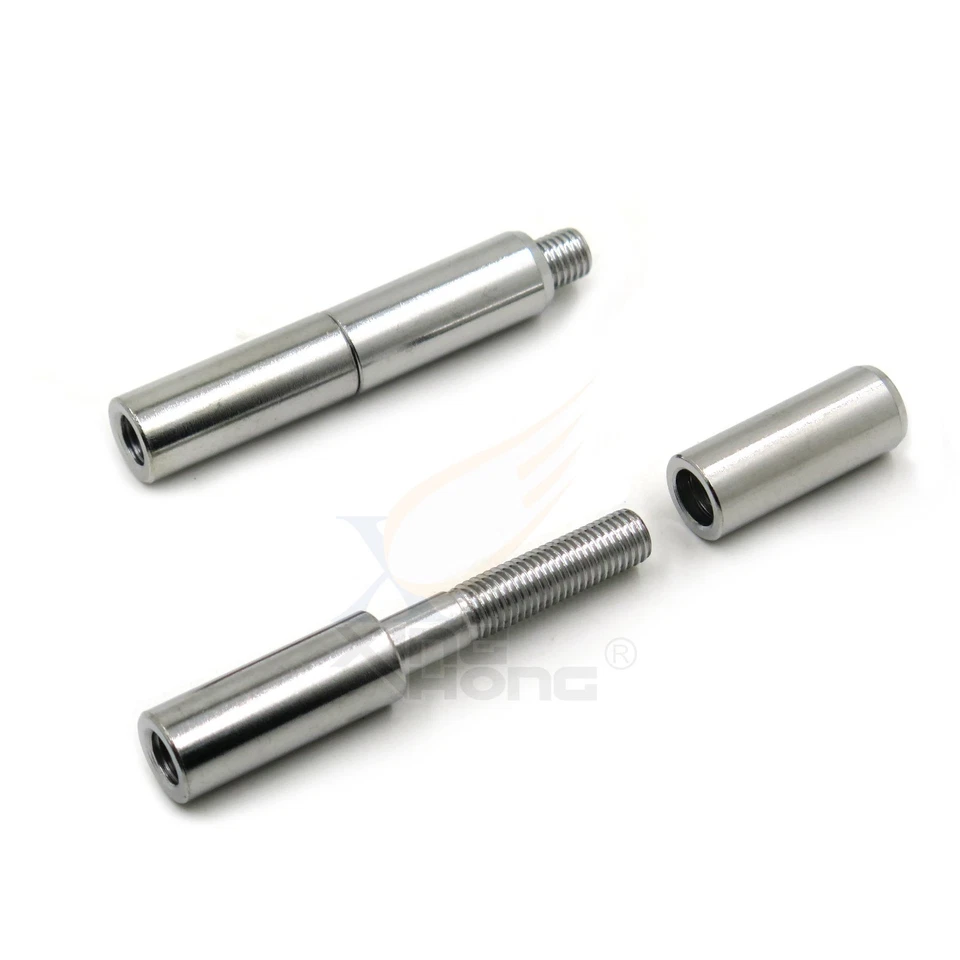 Kit de extensiones de espejo cromado de 2" para Harley Softail Slim FLSL Deluxe FLDE Foto 3 de 4