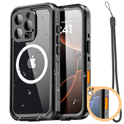 For iPhone 17 16 15 Pro Max MagSafe Magnetic Case Waterproof Shockproof Cover