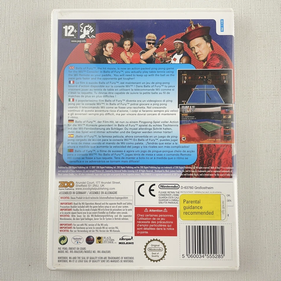 Balls Of Fury Nintendo Wii Video Game Complete with Manual - Image 2 of 4