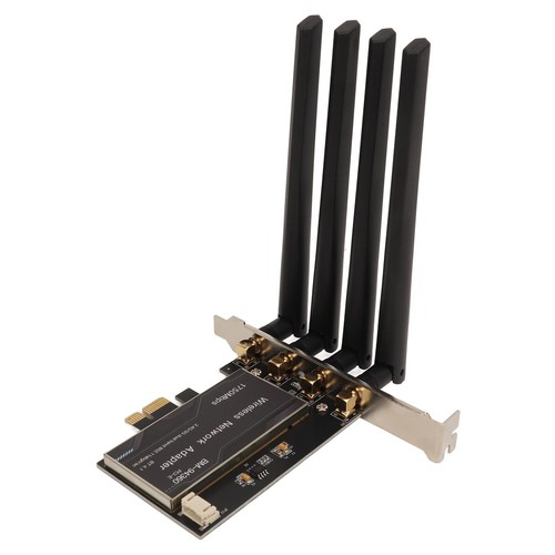 PCIe Network Adapter 2.4G 450Mbps 5G 1300Mbps 4 Antennas Standard IEEE BT4.1 PC - Picture 15 of 22