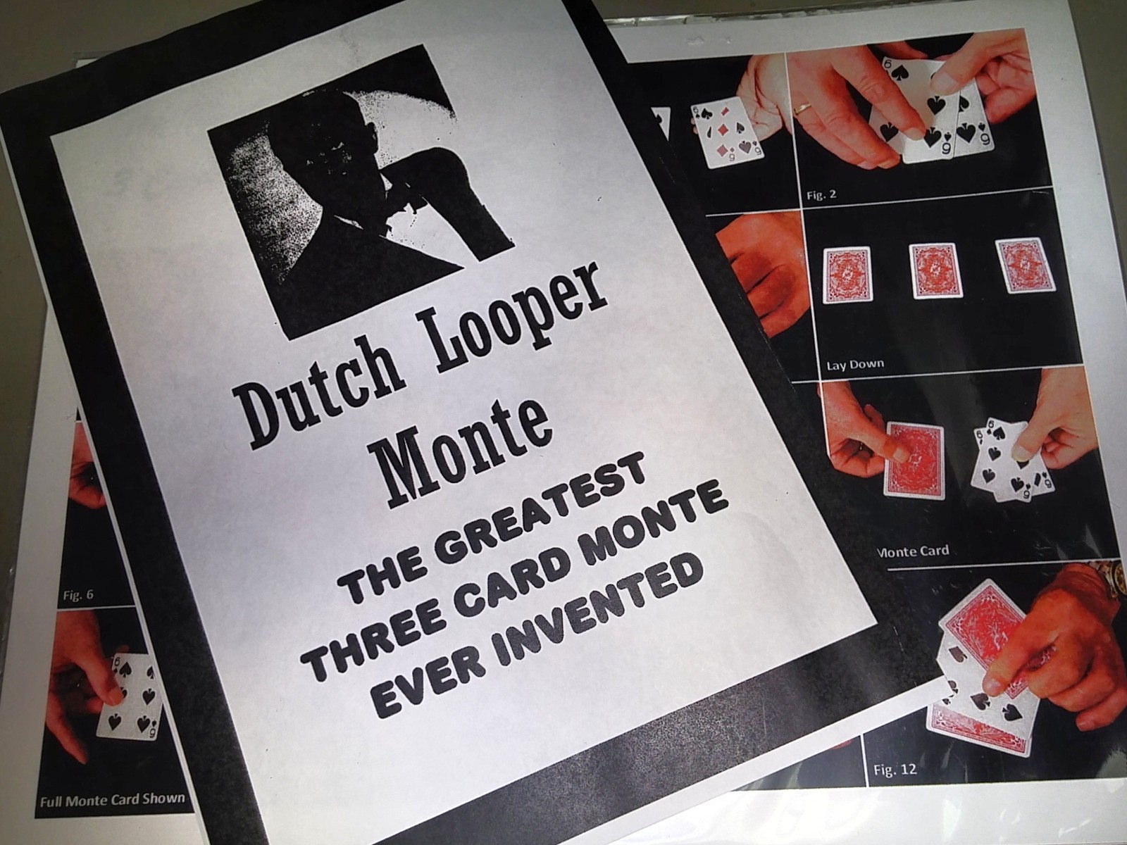 Three Card Trick Dutch Looper 3 Card Monte Ken Brooke | eBay