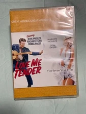 Love Me Tender/Seven Year Itch 2-disk DVD set 2011 Elvis Presley Marilyn Monroe 