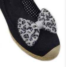 Bow Shoe Clips, Shoe Accessory, Color Gray