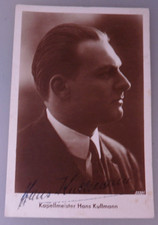 Autograph Hans Kullmann Kapellmeister around 1930 (95408)