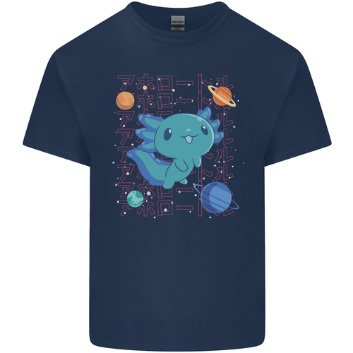 Kawaii Axolotl in Space Kids T-Shirt Boys Girls - Picture 2 of 15