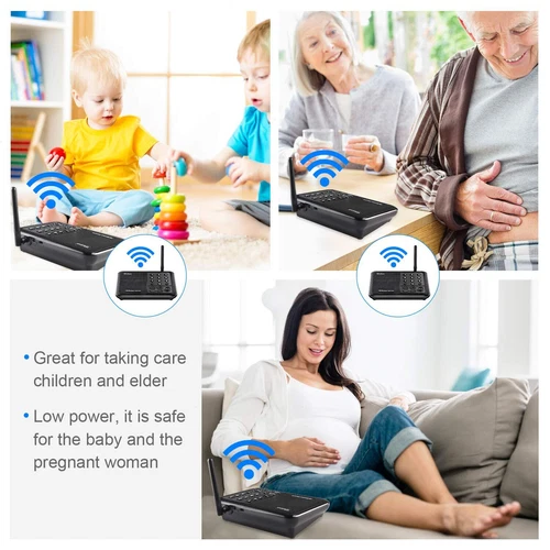 Wuloo 10Channel Call ALL FM Wireless Intercom System for Home Room 1Mile Talking