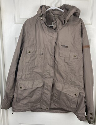 Regatta Great Outdoors Womens Khaki Color Rain Coat Size UK 22 - USA 18