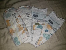 (4) Samples of Huggies little movers Diapers Size 6 