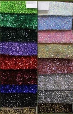 Stretch Velvet Sequin Fabric, Glitter Spandex Material Ideal for Sewing, Etc.