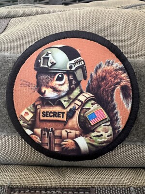 Secret Squirrel Morale Patch for Militay Airsoft Gear