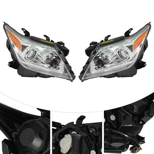 Headlights For 2013-2015 Lexus LX570 Xenon/HID Headlamps w/DRL Left & Right Pair - Picture 7 of 17