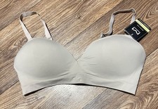 Maidenform Seamless Bralette 2XL Lightly Lined Adj Straps Comfort Band Beige