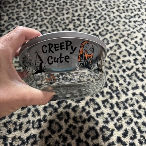 Disney Nightmare Before Christmas Design Clear Pyrex Storage w/ Lid Microwave 👍