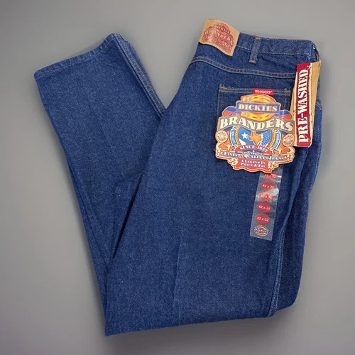 Vintage New With Tags Mens Dickies Branders Size 42×32 Jeans