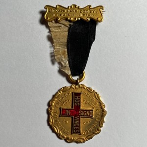Antique 1904 Knights Templar 29th Triennial Conclave Medal Lincoln Park Comdy