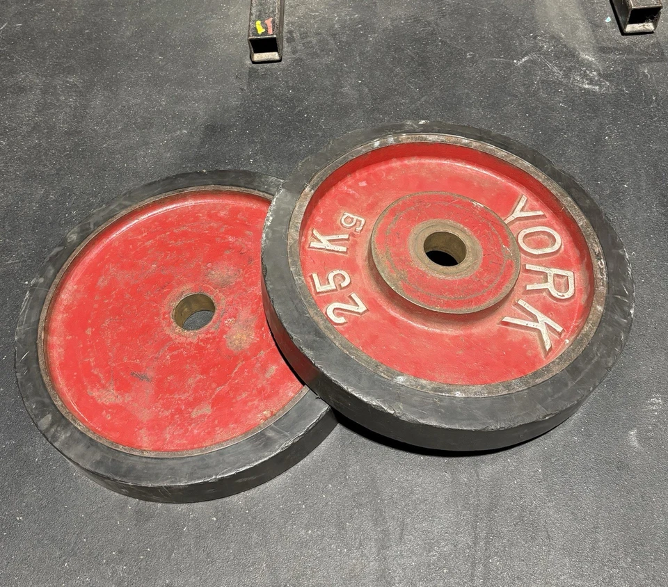 Placas de parachoques vintage York 25 Kg Foto 2 de 4