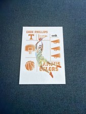 2026 ONIT Tennessee Volunteers BASKETBALL card CADE PHILLIPS Campus Colors White